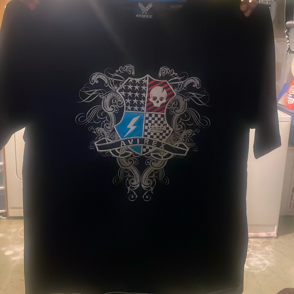 Brand: Avirex size xxl color: black with design